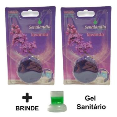 Imagem de 2 Tablete Caixa Acoplada Lavanda Marine Cítrico Detergente Vaso Sanitá