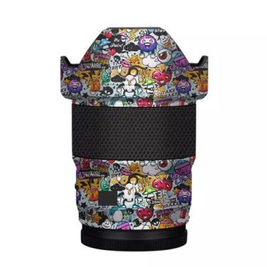 Imagem de Película protetora de lente de câmera película protetora de vinil adesivo premium para Panasonic Lumix S 35 mm F1.8 decalque fotográfico 35 1.8 (grafite branco)