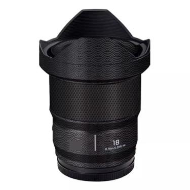 Imagem de Película para câmera protetor de lentes antirarranhões adesivo para Panasonic Lumix S 18 mm F1.8 18 1.8 (nuvens uspiciosas preto)
