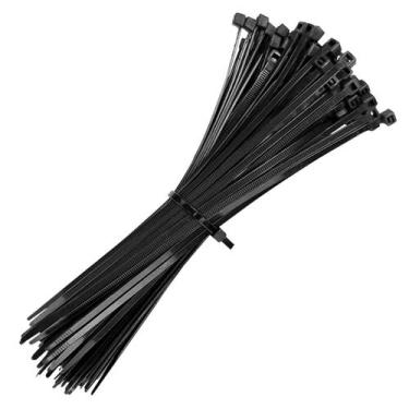 Imagem de Abraçadeira de Nylon 150mm x 3,5mm Preta Pacote com 100 Unidades - Pie