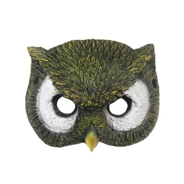 Imagem de Aiffort 1Pcs Halloween Owl Mask Bird Mask Owl Masks for Halloween Costume Masquerade Cosplay Party (Green)