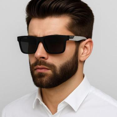 Imagem de Óculos De Sol Masculino Polarizado Square Proteção 400 Uv - OMG