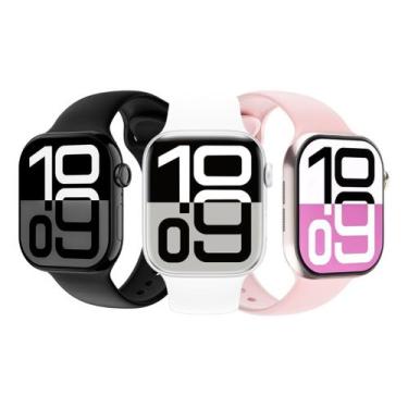 Imagem de Relógio Smartwatch W10 Mini Serie 10 Branco Amoled Lançamento Troca Pu