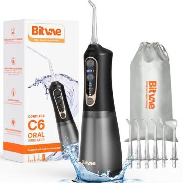 Imagem de Water Dental Flosser Bitvae C6 Cordless 300mL 3 modos preto