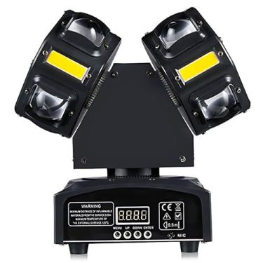 Imagem de Iluminação de Palco All-in-One - Duplo Ponto de Luz Estelar, 17 Canais DMX, Dimmer RGBW, Efeito Feixe Linear, Rotação 540°X/360°Y, Ideal para Boates/Shows/Danceterias