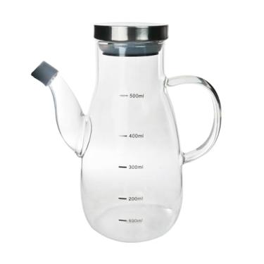 Imagem de GALHETEIRO DE VIDRO COM TAMPA DE METAL BOLD 500ML