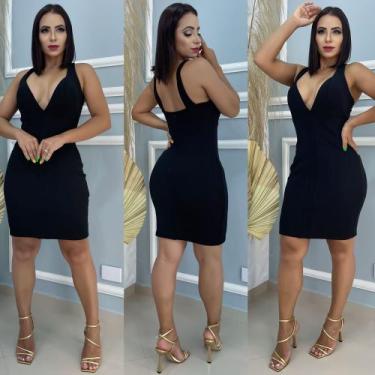 Imagem de Vestido Bandagem com Bojo - Decreto Fashion, Preto, M
