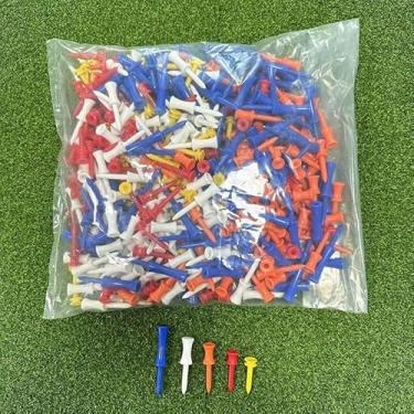 Imagem de LM sports Camisetas de golfe Plastic Castle Step Down, camiseta profissional de controle de altura para prática, pacote com 500