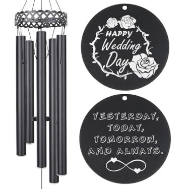 Imagem de kullder Presente de Sino de Vento de Aniversário de Marido da Esposa, Dia dos Namorados para Esposa Sino de Vento de Aniversário, Presente de Casamento para Casal, 5º 15º 25º 35º 45º 55º 60º para