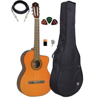 Imagem de Violão Takamine Gc3 Ce Nylon Elétrico Natural Afinador +capa