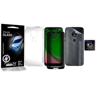 Imagem de Capinha + Pel 3d Privacidade + Camera + Traseira P/ Moto G7 Play XT195