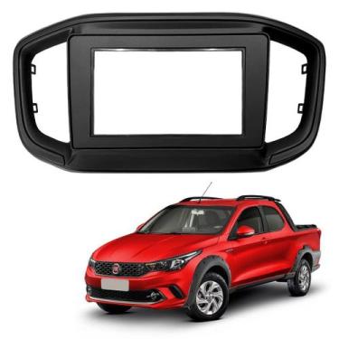 Imagem de Moldura Central Painel Dvd Fiat Strada Fiorino 7 e 9 Polegadas - Ludov