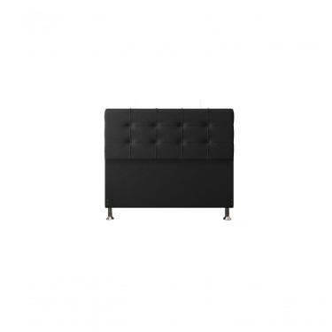 Imagem de Cabeceira Atenas 1,40 Cm Cama Box Casal Suede Preto