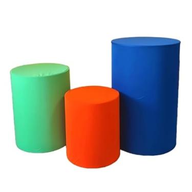 Imagem de Kit Capa Trio de Cilindro Decoração Festa Veste Facil(FOLHA/LARANJA/ROYAL)