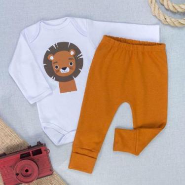Imagem de Conjunto Bebê Body e Calça Bichinhos Carinhosos Algodão - Era Uma Vez,