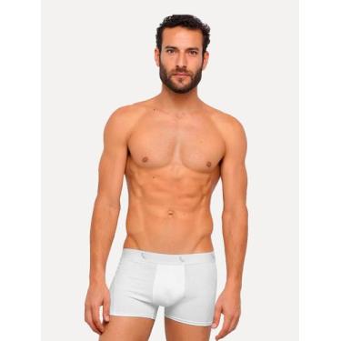 Imagem de Cueca Reserva Masculina Boxer Grey Woodpecker Cotton Branca Pack 3UN, 