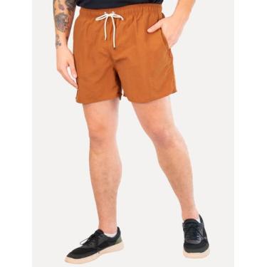 Imagem de Short Reserva D'Água Beachwear Liso Premium Marrom Claro, S/P