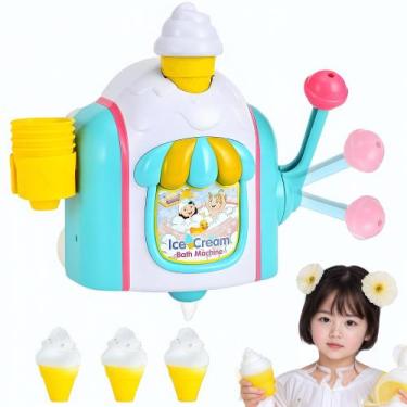Imagem de Máquina de bolhas de banho TUEQE Ice Cream Foam Maker para crianças