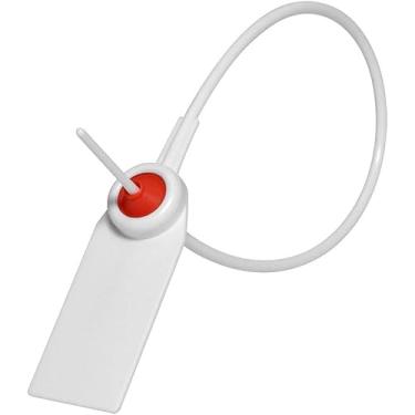 Imagem de Etiquetas Plásticas, Etiquetas Da Segurança 100 Pces 300mm/11.8" Selos Plásticos Descartáveis Da Segurança Etiqueta Da Etiqueta De Cabo Da Etiqueta De Segurança, Geel, One Size