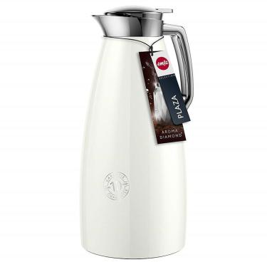 Imagem de Garrafa Térmica Plaza Quick Press 1 Litro Emsa Branco