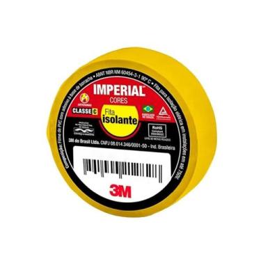 Imagem de Fita Isolante Imperial 3M 18mmx20m Amarela - Sem marca