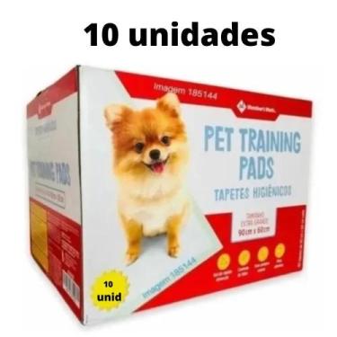 Imagem de Kit 10 Tapetes Higiênico Para Cães Pet Training 90x60cm - Members Mark