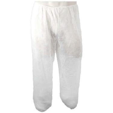Imagem de Calça Comprida TNT Dejamaro Branca Descartável Gramatura 30 - unidade