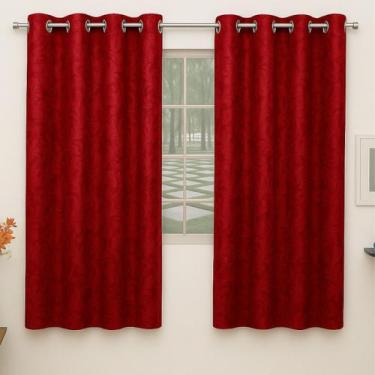 Imagem de Cortina de Jacquard Jacar Janela Varão 2,00m Semi Blackout - Mava Enxo