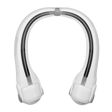 Imagem de Asixxsix Ventilador de Pescoço Portátil, Silencioso 3 Velocidades Fãs de Bateria Sem Lâminas Sem Lâminas, Fãs de Bateria Recarregável de 2400mAh Resfriando para Viagens Homens Homens