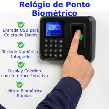 Imagem de Relógio de Ponto Biométrico Controle de Acesso Inteligente Serviços Tr