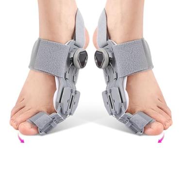 Imagem de Corretor de Joanete TXDKLUG para Mulheres e Homens, Dedão do Pé, Separador de Dedo Grande Ajustável para Alívio da Dor, Talas de Joanete para Alívio do Hálux Valgo dos Pés Esquerdo/Direito