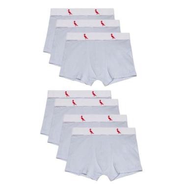 Imagem de Kit 7 Cuecas Boxer Reserva Mini, Branco, 12