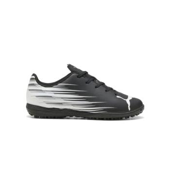 Imagem de PUMA Tênis infantil unissex Attacanto Turf Training Chuteiras de futebol, Preto e branco Ah25, 13 Big Kid
