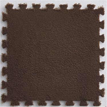 Imagem de 30 Pcs Tapetes De Espuma Interligada, Tapete De Pelúcia De Telhas De Carpete Fofas, Tapete De Quebra-cabeça Intertravado De 12 "x12" Com Borda, Telhas De Piso De Tapete, Coffee