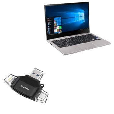 Imagem de BoxWave Dispositivo inteligente compatível com Samsung Notebook 7 (13,3 polegadas) - AllReader Leitor de cartão SD, leitor de cartão microSD SD Compact USB - Preto