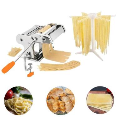 Imagem de Maquina Macarrão 6 Espessuras Cilindro Massa Varal 6 Hastes - Máquina 