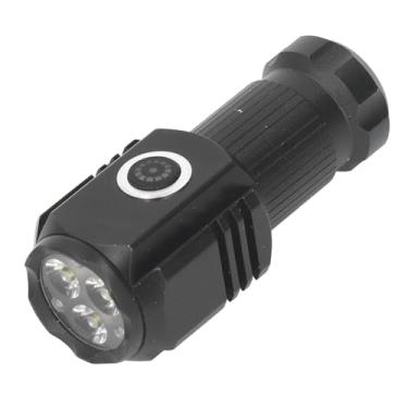 Imagem de Yosoo Mini Lanterna de LED, Super Brilhante Portão Com 3 Núcleos Leves, Carga Rápida para o Ar Livre Em Casa, 5 Modos, SOS e Strobe