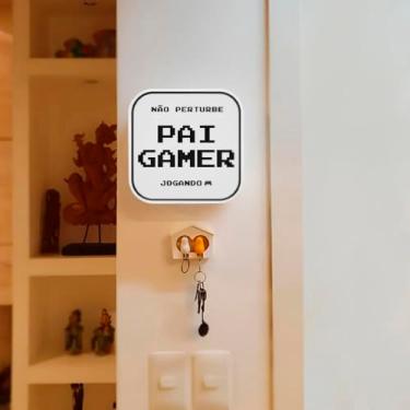 Imagem de Luminária Box Não Perturbe, Pai Gamer