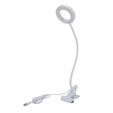 Imagem de YUYTE Lâmpada de aumento de 10x, lâmpada de mesa de LED com lupa alimentada por USB pescoço de ganso flexível para sobrancelhas, arte de unhas, artesanato, passatempo de leitura