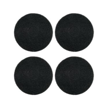 Imagem de 4UN Discos 350mm Preto p/ Enceradeira IPC Tennant Decapagem - LCTE