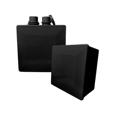 Imagem de KIT Caixa de Passagem Deep Box 15x15CM C/Conector Reto PVC 3/4pol (Preto)