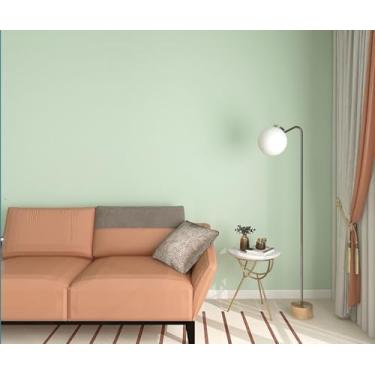 Imagem de Papel de parede autoadesivo de PVC de cor pura adesivo de parede impermeável quarto sala de estar escritório restaurante papel de parede verde feijão cinza 40 * 950 cm