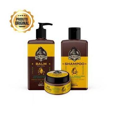 Imagem de Kit masculino lemon bone (sh+balm+pomada) don alcides