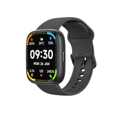 Imagem de Bettdow SmartWatch, relogio smartwatch com Ecrã tátil e Alexa, à prova d'água IP68, relogio smartwatch feminino e masculino, com modo esportivo e recebimento de notificações(preto)