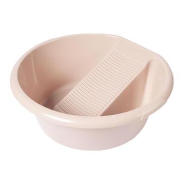 Imagem de Fxzqgnh Lavatório Tanque de Lavar Roupa Lavatório com Lavatório Integrado para Roupa Interior Meias Pequenas Peças Delicadas Roupas Calças, Rosa, Tamanho real
