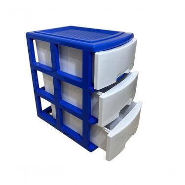 Imagem de Gaveteiro Organizador 3 Gavetas Plasnorthon Resistente 6040 Cor Rosa