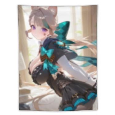 Imagem de LIEGBMEU Tapeçaria Sexy Hot Anime Girl 152.4 cmx203.2 cm Wall Quilt Art Whimsical Tapestry DecorationAF363