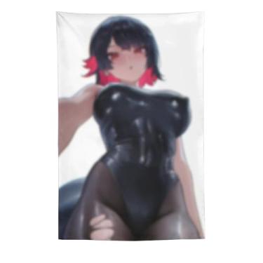 Imagem de LIEGBMEU Sexy Bikini Hot Anime Girl Tapeçaria 152.4 cm x 228.6 cm Interior Exterior Wall Quilt Art Decoração de Tapeçaria Caprichosa, AE24