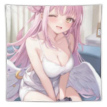 Imagem de LIEGBMEU Sexy Bikini Hot Anime Girl Tapeçaria 152.4 cm x 152.4 cm Interior Exterior Wall Quilt Art Decoração de Tapeçaria Caprichosa, AF209