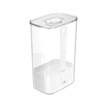 Imagem de Organizador de Temperos para Geladeira com Cesto Escorredor 1,5L e 2,3L - Ou Linha Clear Fresh (2,3 LITRO)